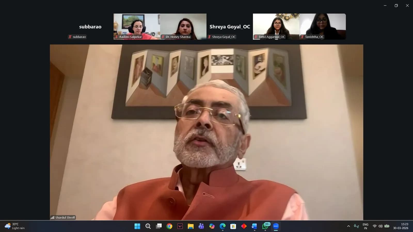 Dr. Shardul S. Shroff Inaugurates ESG 2.0 Course by School of Law and Legal Studies, VIPS-TC