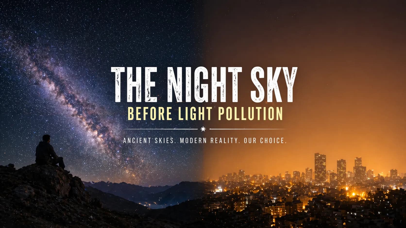 The Night Sky Before Light Pollution
