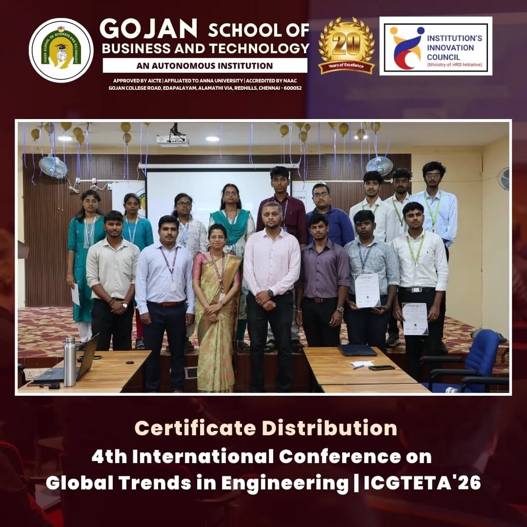 Gojan School of Business and Technology Successfully Organizes the 4th ICGTETA International Conference