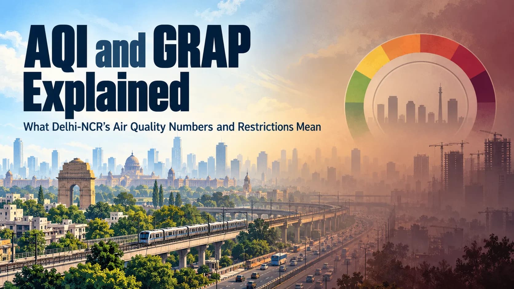 AQI and GRAP Explained: What Delhi-NCR’s Air Quality Numbers and Restrictions Mean