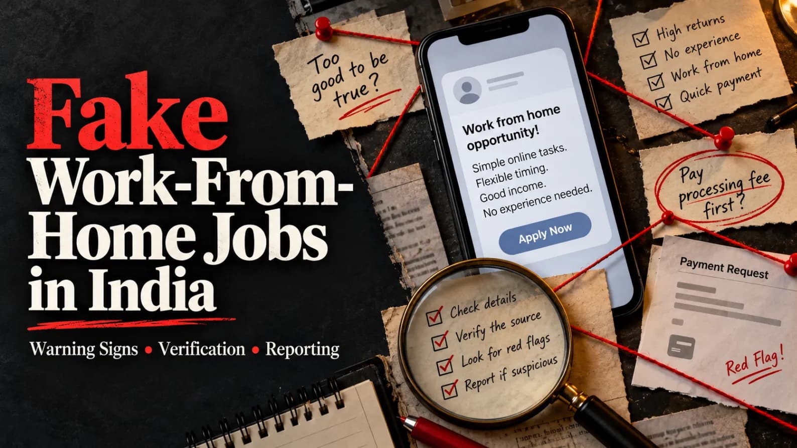 Fake Work-From-Home Jobs in India: Warning Signs and How to Report a Scam